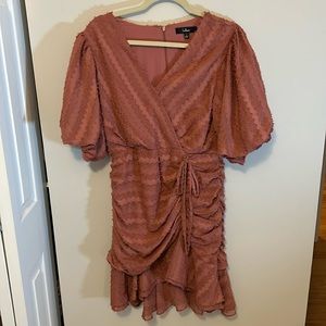 lulus blush/rose dress